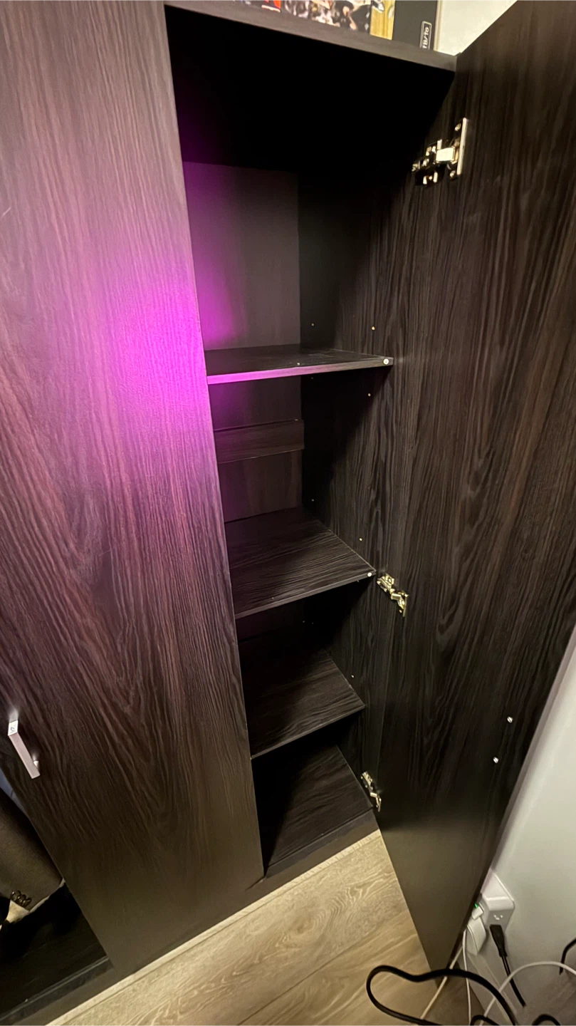 Dark Brown Wardrobe with 3 Doors - photo 4