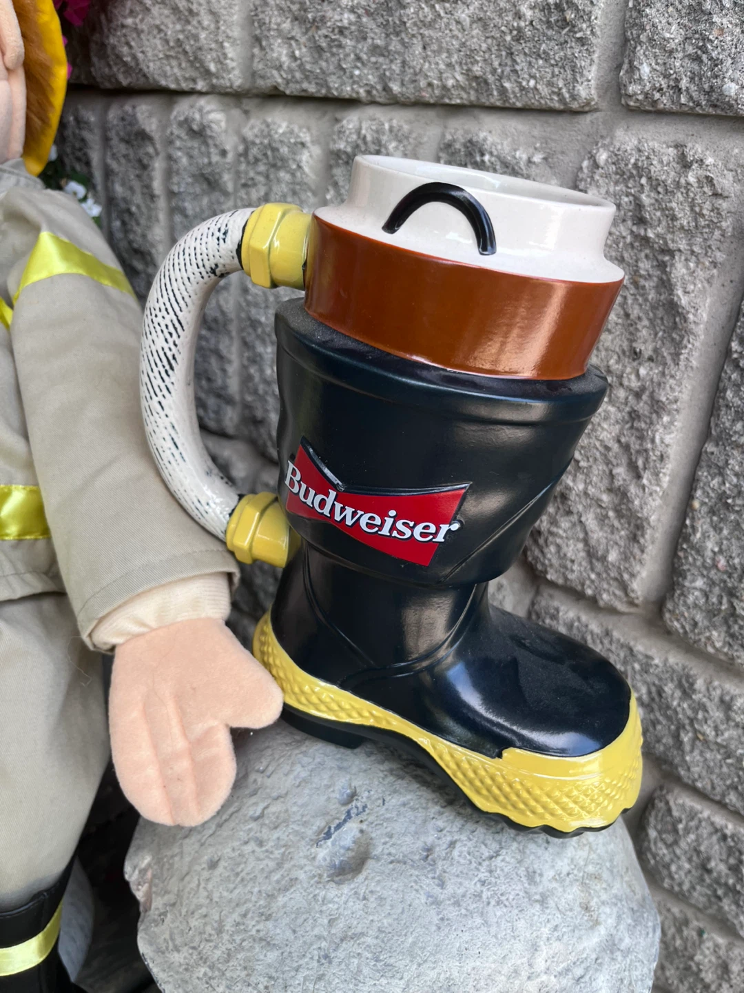 Budweiser Firefighter Themed Beer Mug
