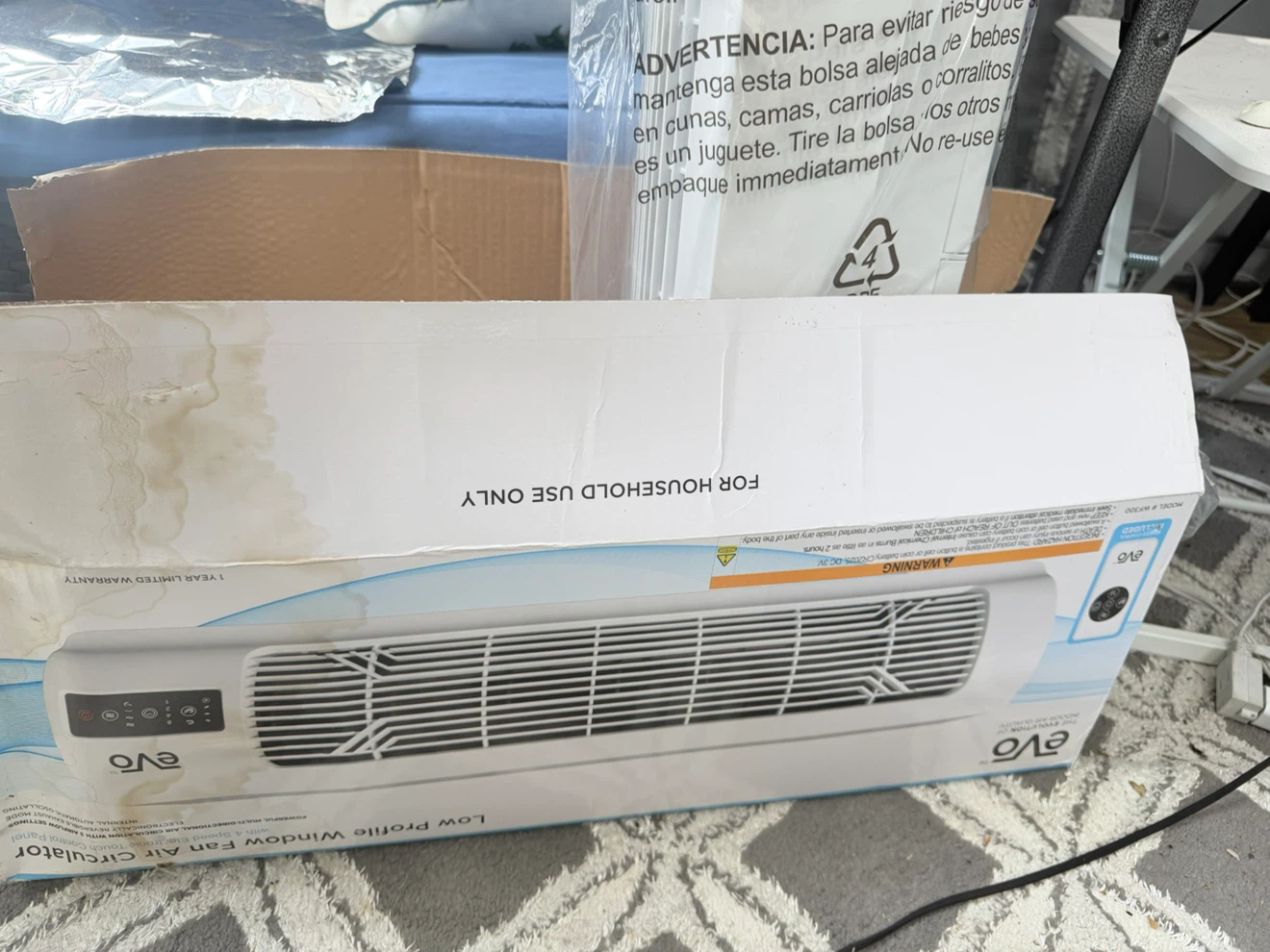 EVO Low Profile Window Fan Air Circulator