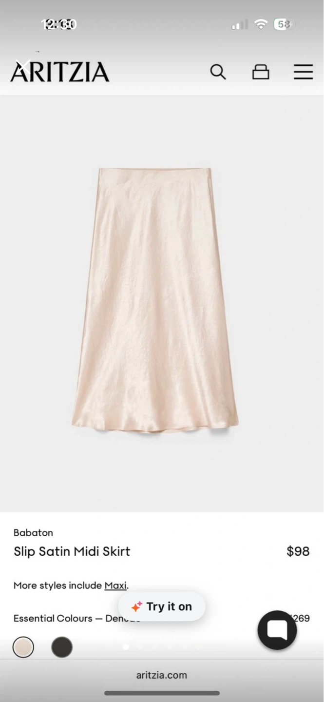 Beige Blazer, Silk Slip Skirt and shoes - photo 3