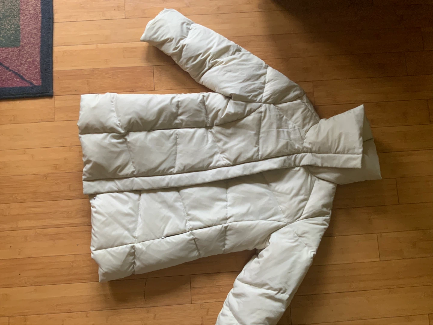 Calvin Klein Puffer Coat Women's XL Beige - photo 2