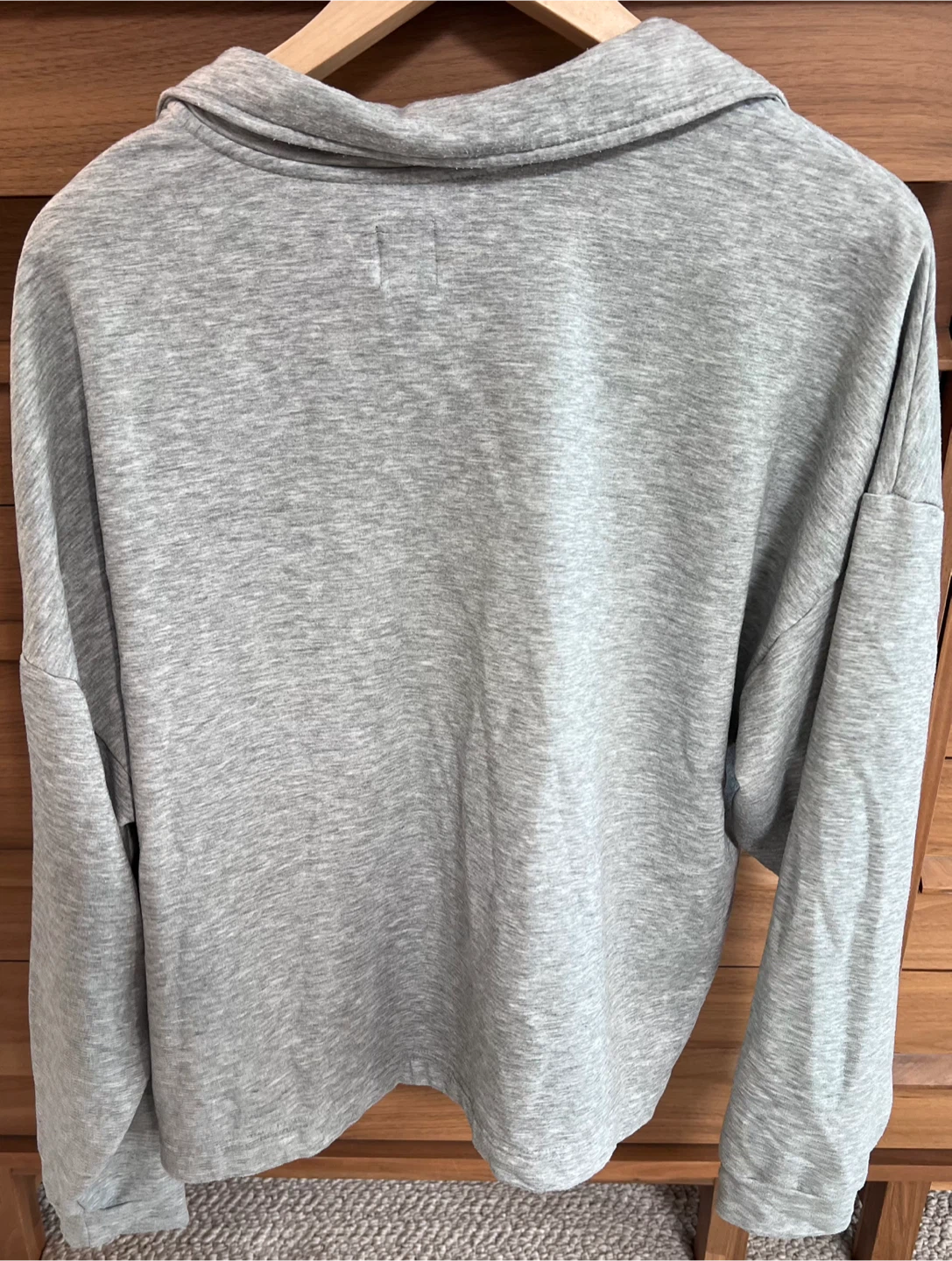 GAP Grey Long Sleeve Collared Sweatshirt - photo 3