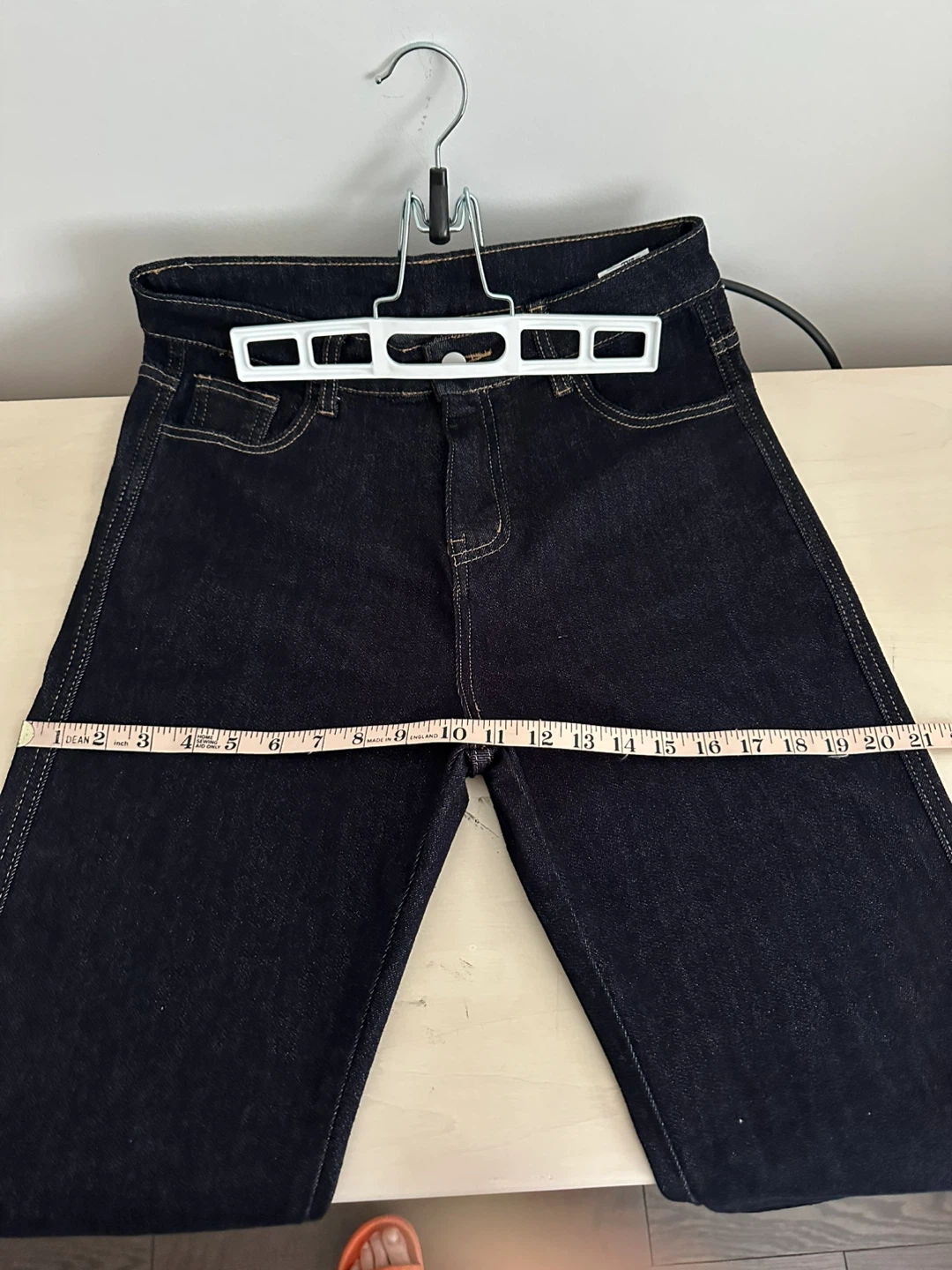 Dark Blue high waisted Stretchy Wash Wide Leg Ladies Jeans - photo 3