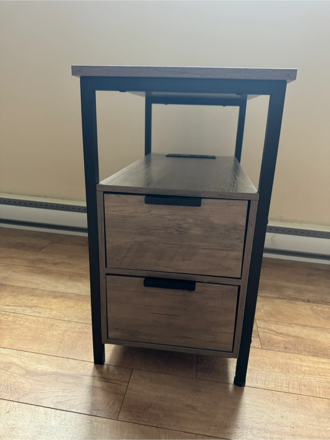 End Table with Built-in Outlet and USB Ports - photo 2