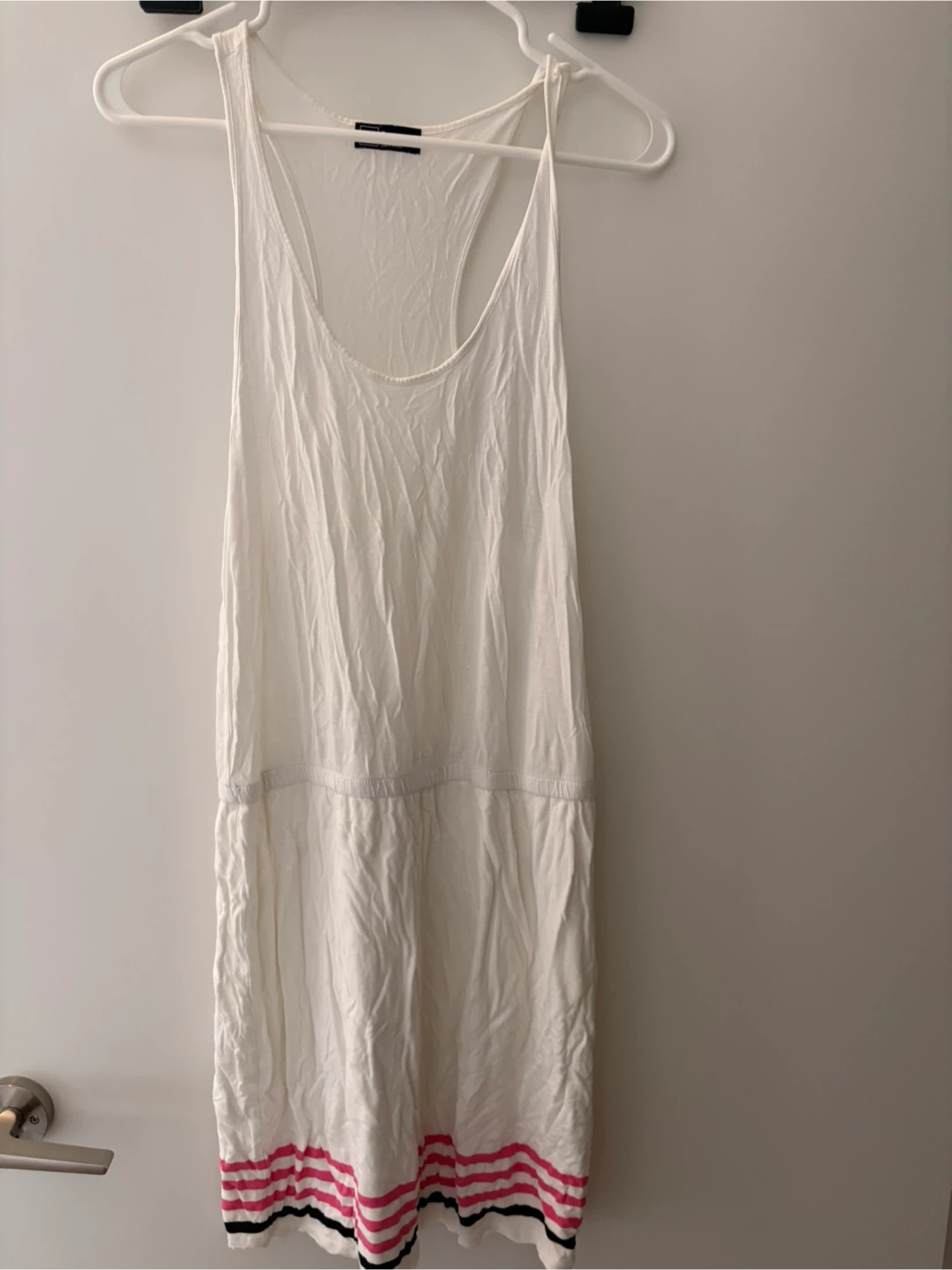Gap White Striped Tank Dress - Size M