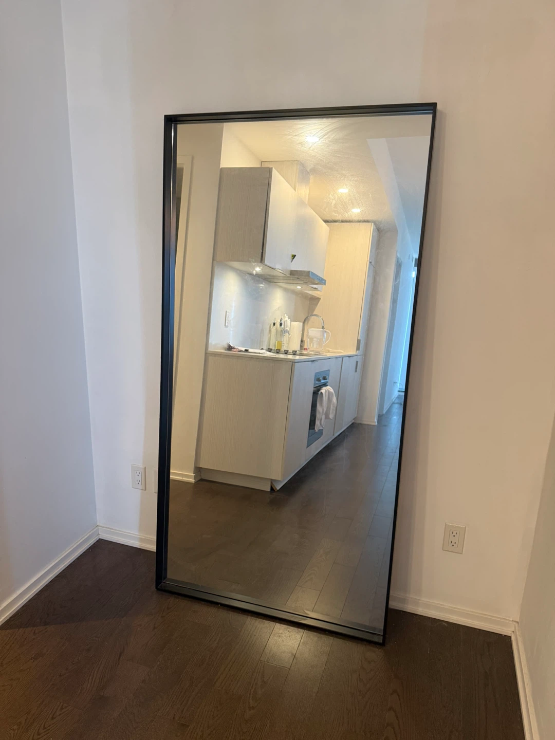Full Length Black Framed Mirror - photo 2