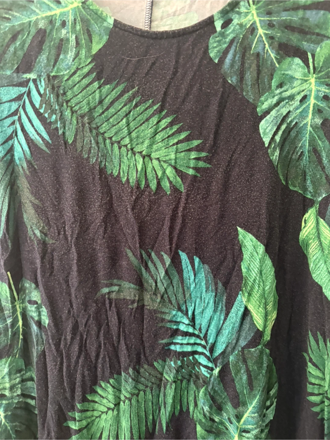 Old Navy Tropical Leaf Print Dress Size M - photo 2