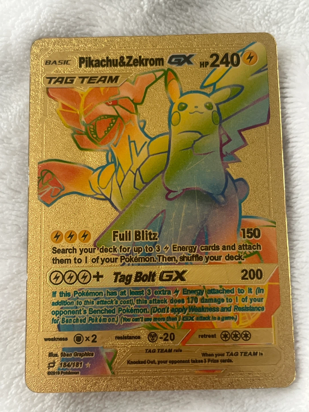 Pikachu and zekram!! Pokémon card for sale!!!
