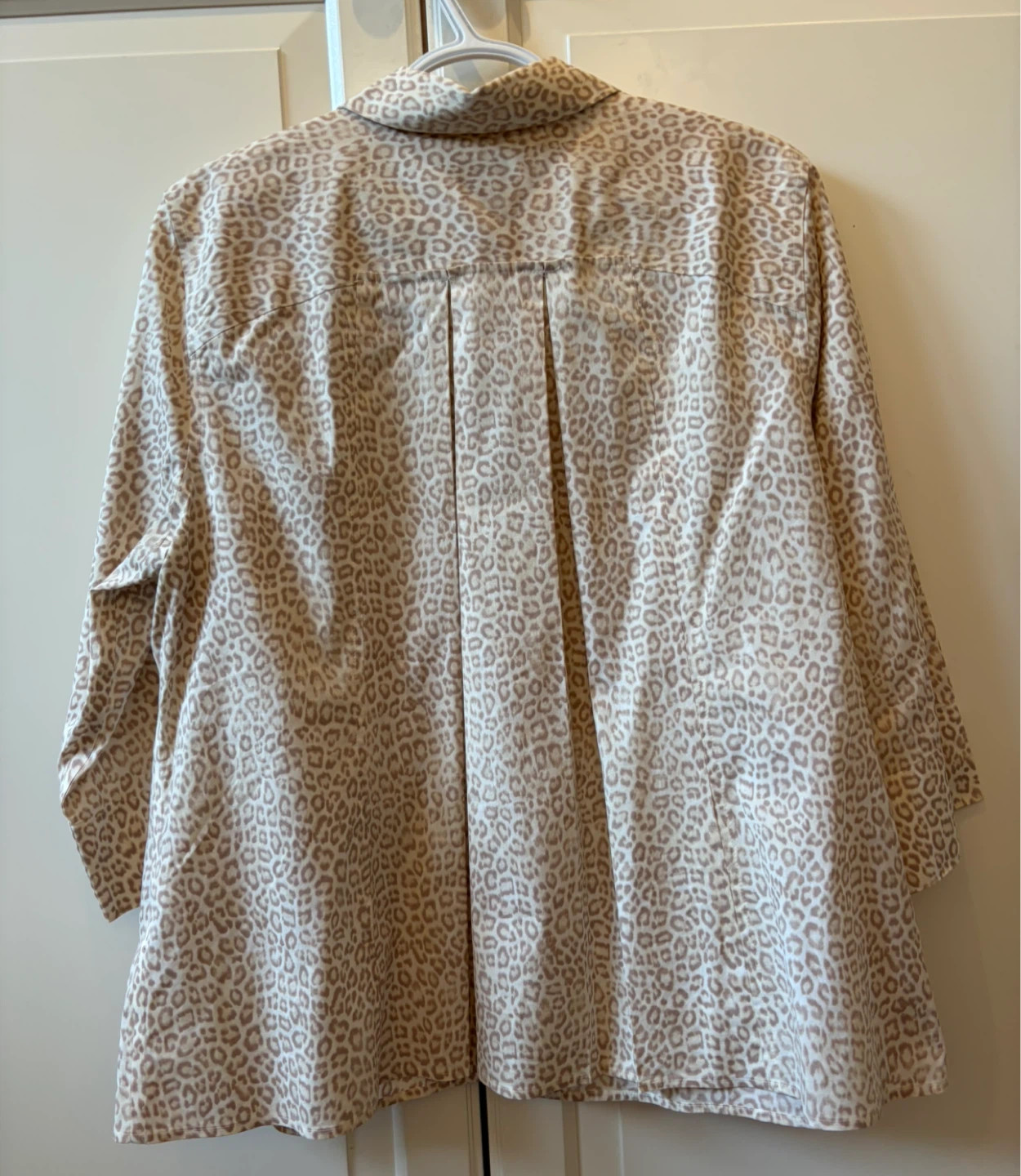 Chico's Leopard Print Shirt - Size 2 (12/14) - photo 2