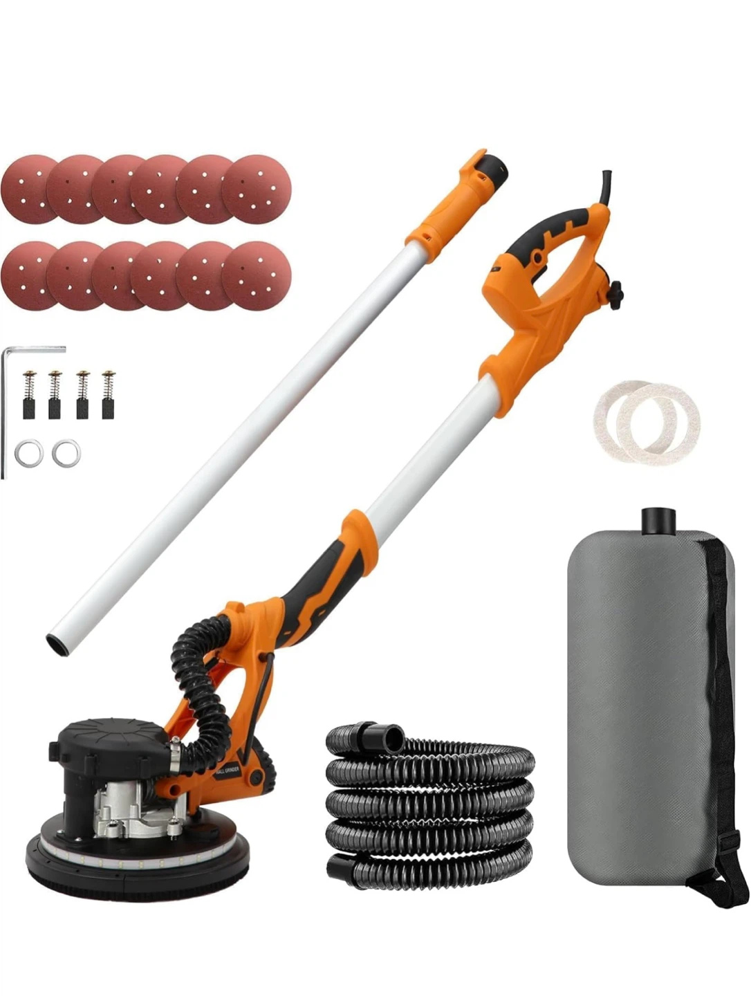 Retractable Drywall Sander with Dust Collection