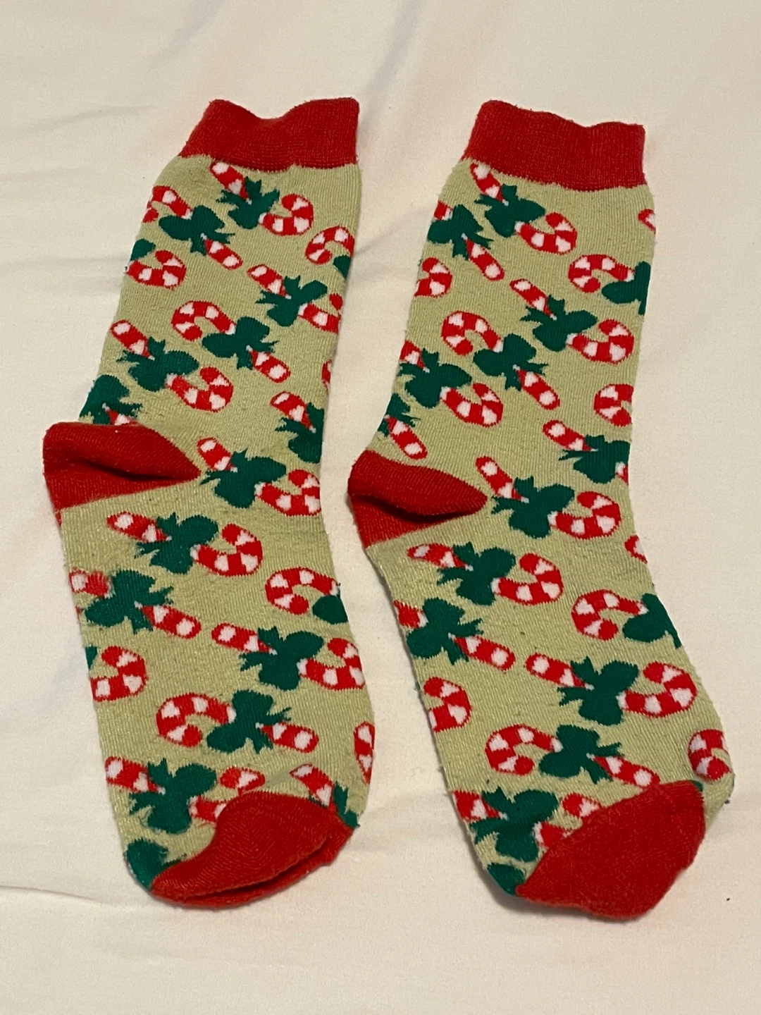 Christmas Candy Cane Socks