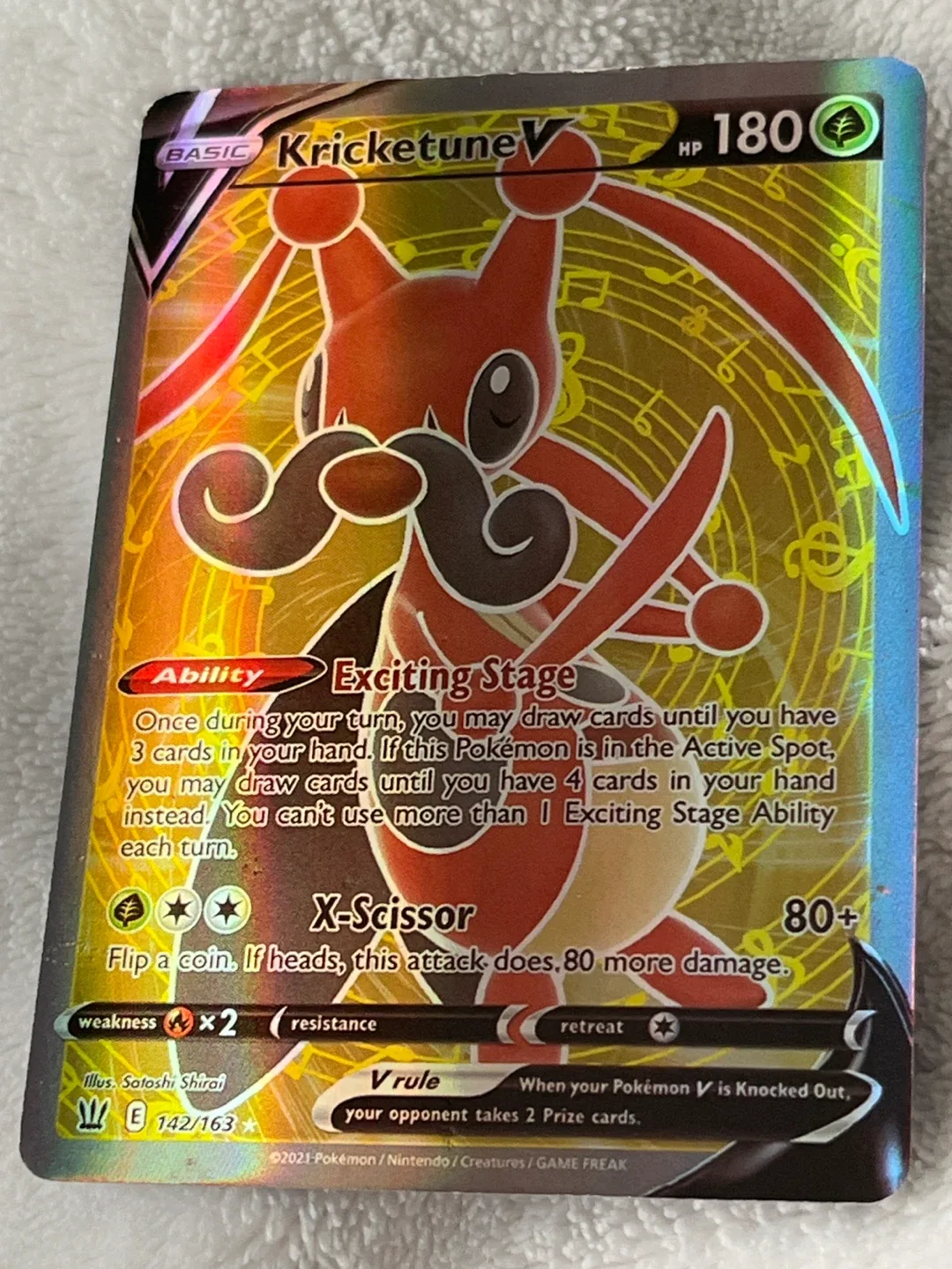 Kricketune Pokémon card!!!!  “Rare”