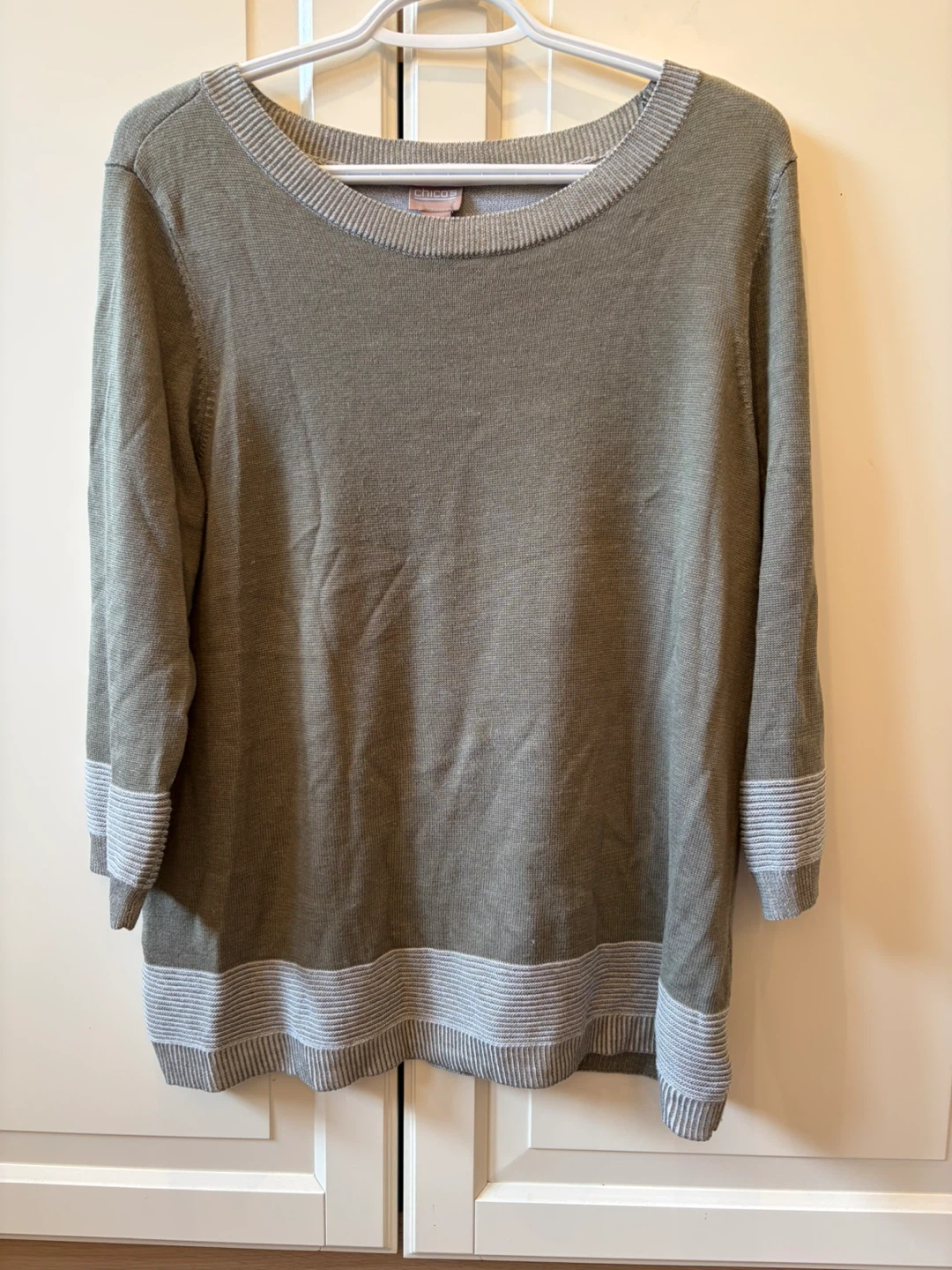 Chico's summer Sweater Size 2 (12/14)