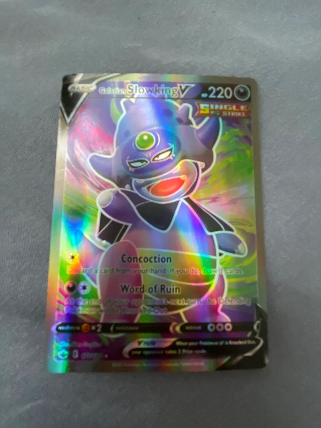 Galarian Slowking V Pokemon Card!!!!! - photo 2