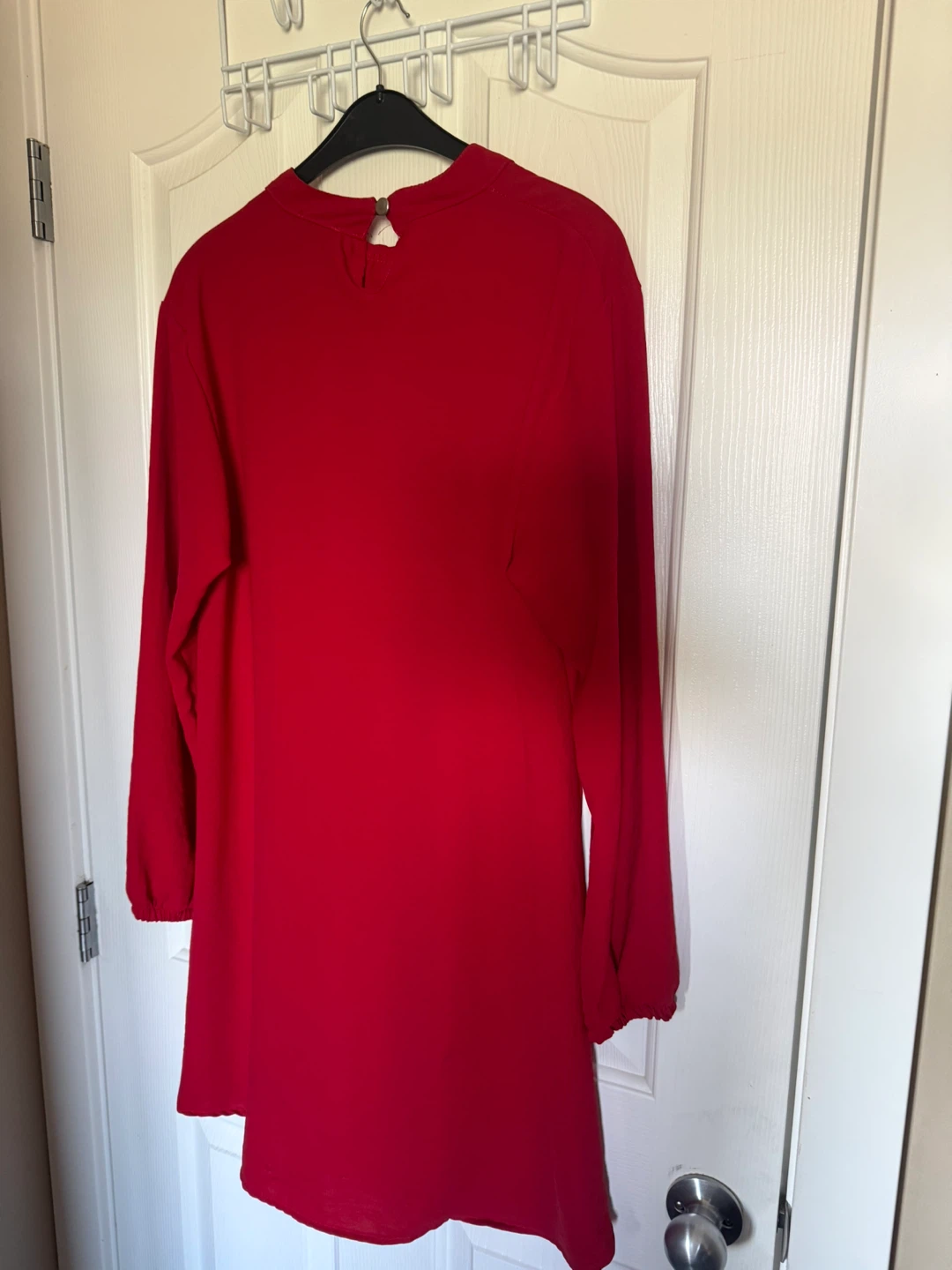 Red Long-Sleeved Tunic Top - photo 2