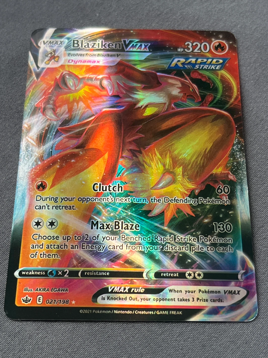!!!!Pokémon Blaziken VMAX Trading Card!!!!
