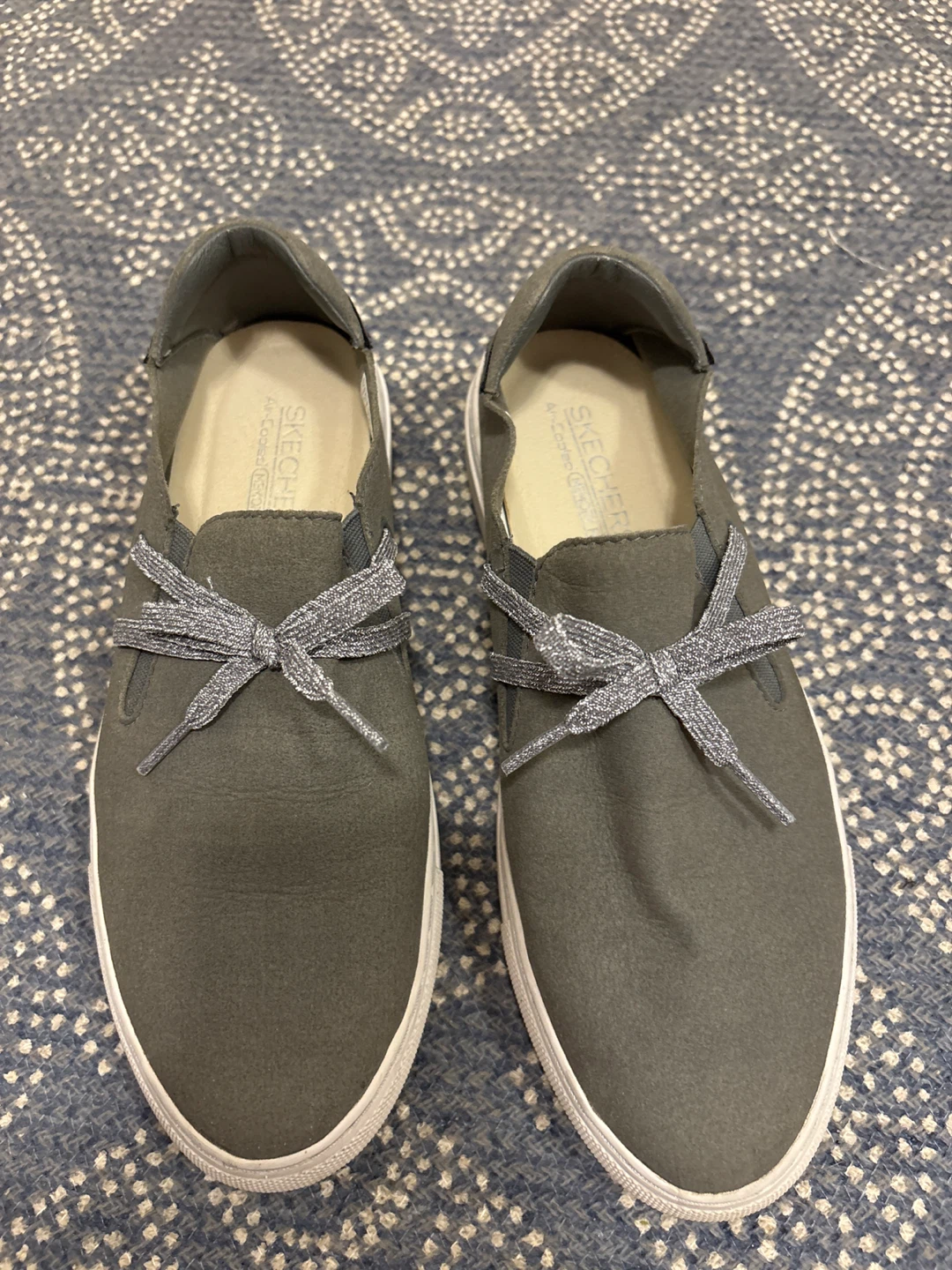Skechers Grey Slip-On Shoes