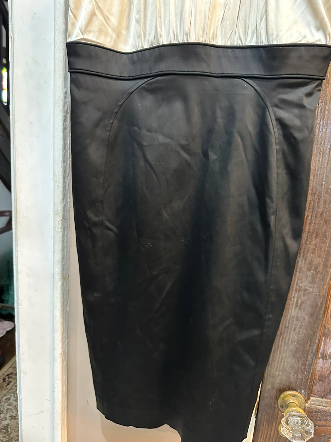 Jones New York  Two-Tone Pearl Halter Midi Dress - Size 12 - photo 5