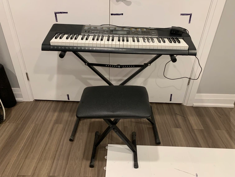 Casio LK-265 Key Lighting System Keyboard with Stand and Stool