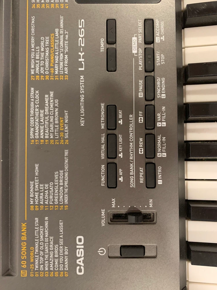 Casio LK-265 Key Lighting System Keyboard with Stand and Stool - photo 3