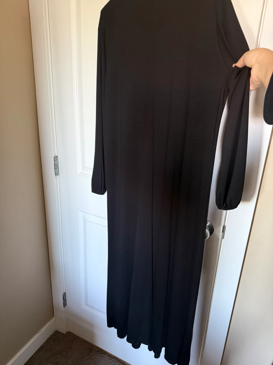 Black Abaya Dress with Embellishments - photo 2
