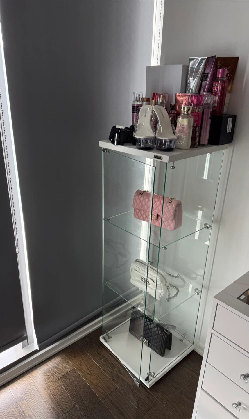 VIVOHOME Display Cabinet with Glass Doors - photo 2