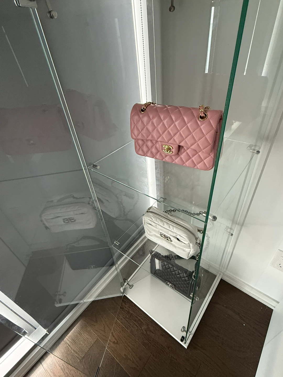 VIVOHOME Display Cabinet with Glass Doors - photo 3