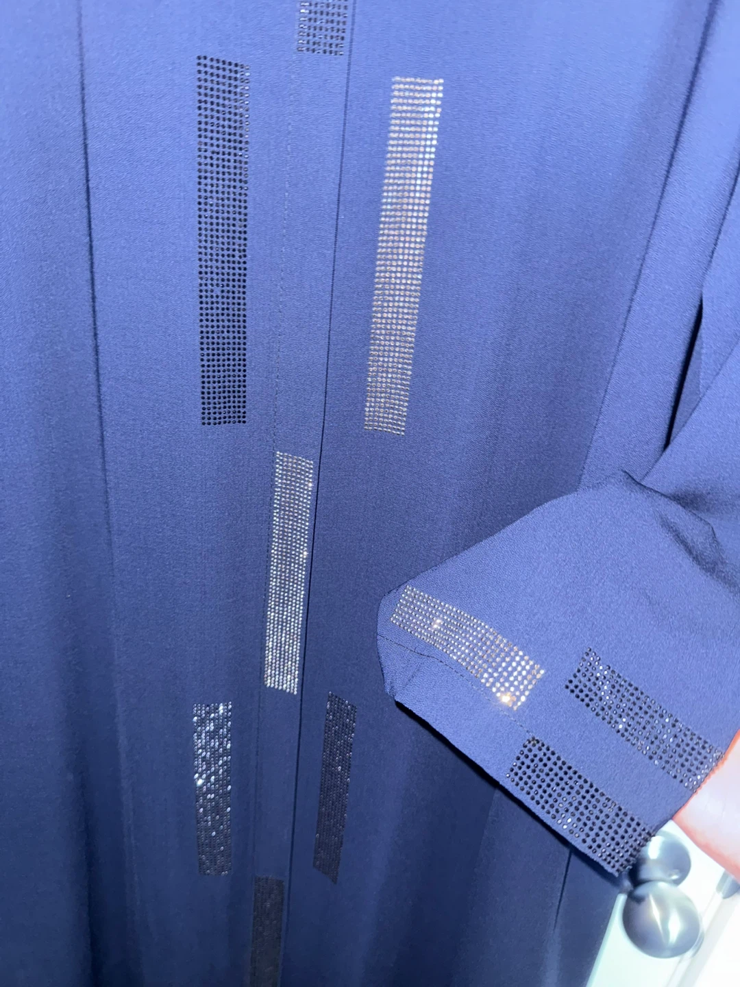 navy blue abaya with rhinestones 5XL - photo 3