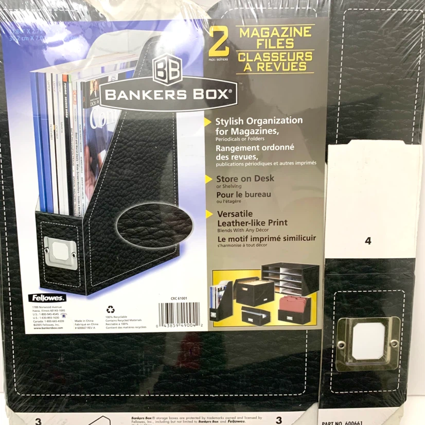 Magazine Files Check Boxes Office Organizer Bankers Box Set Of 6 - photo 2