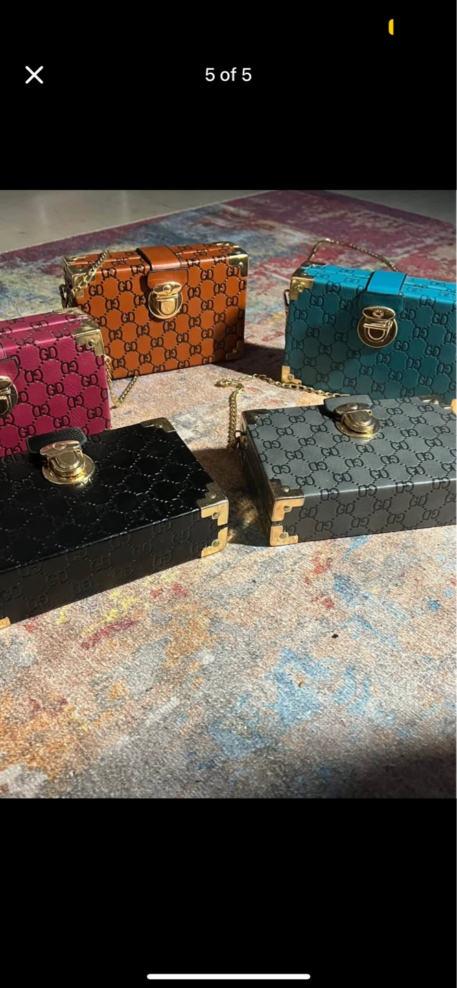 Designer-inspired Mini Trunk Handbag - photo 2