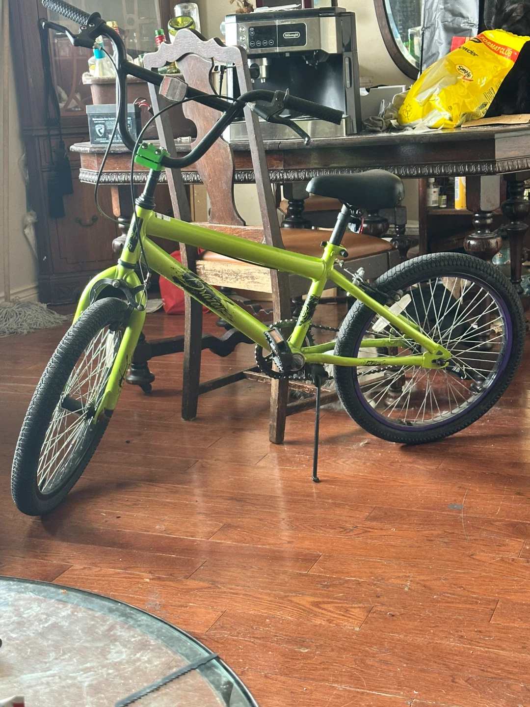 Lime Green huffy BMX Bike