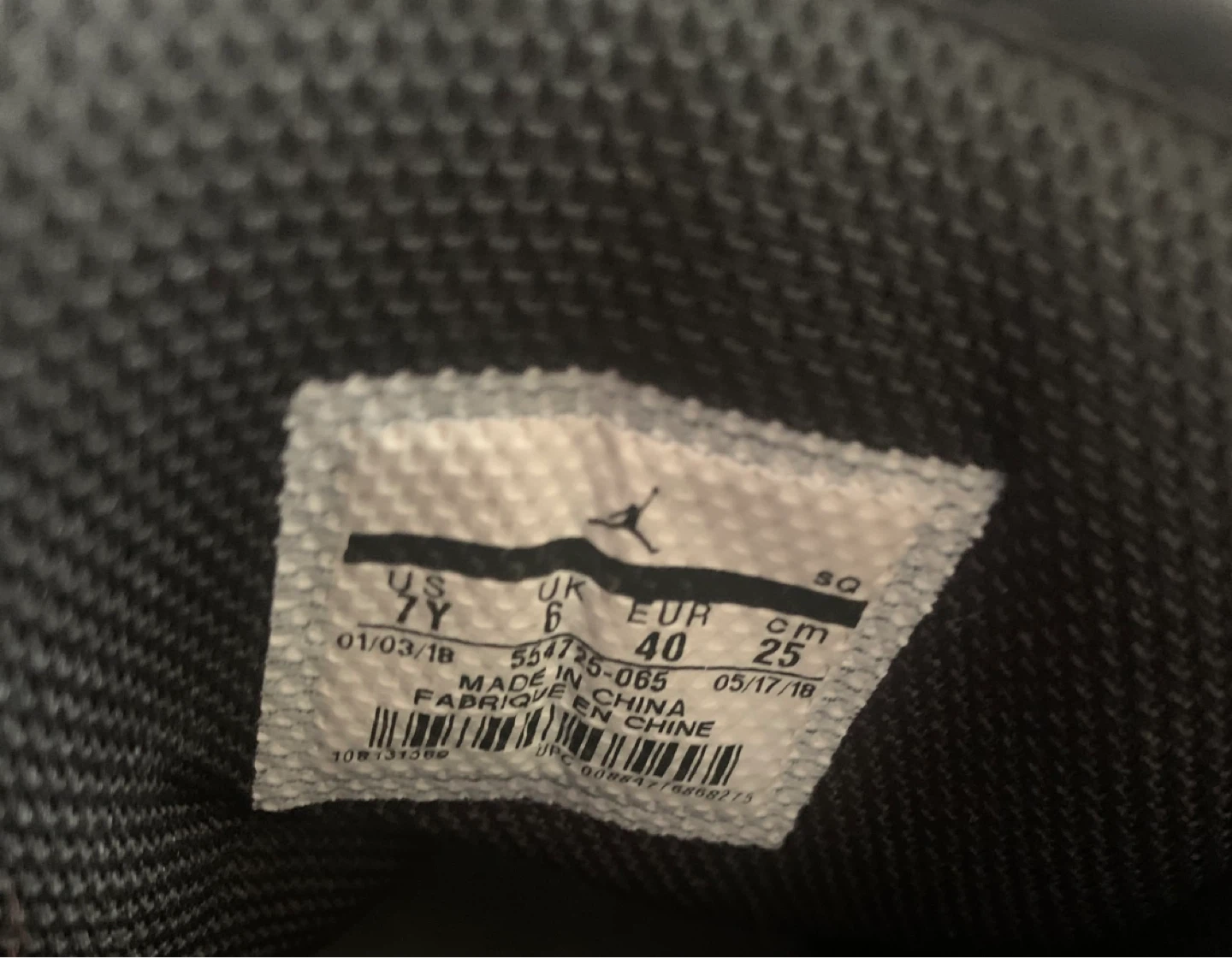 Nike Air Jordan 1 Mid Black Red Youth Shoes - photo 2