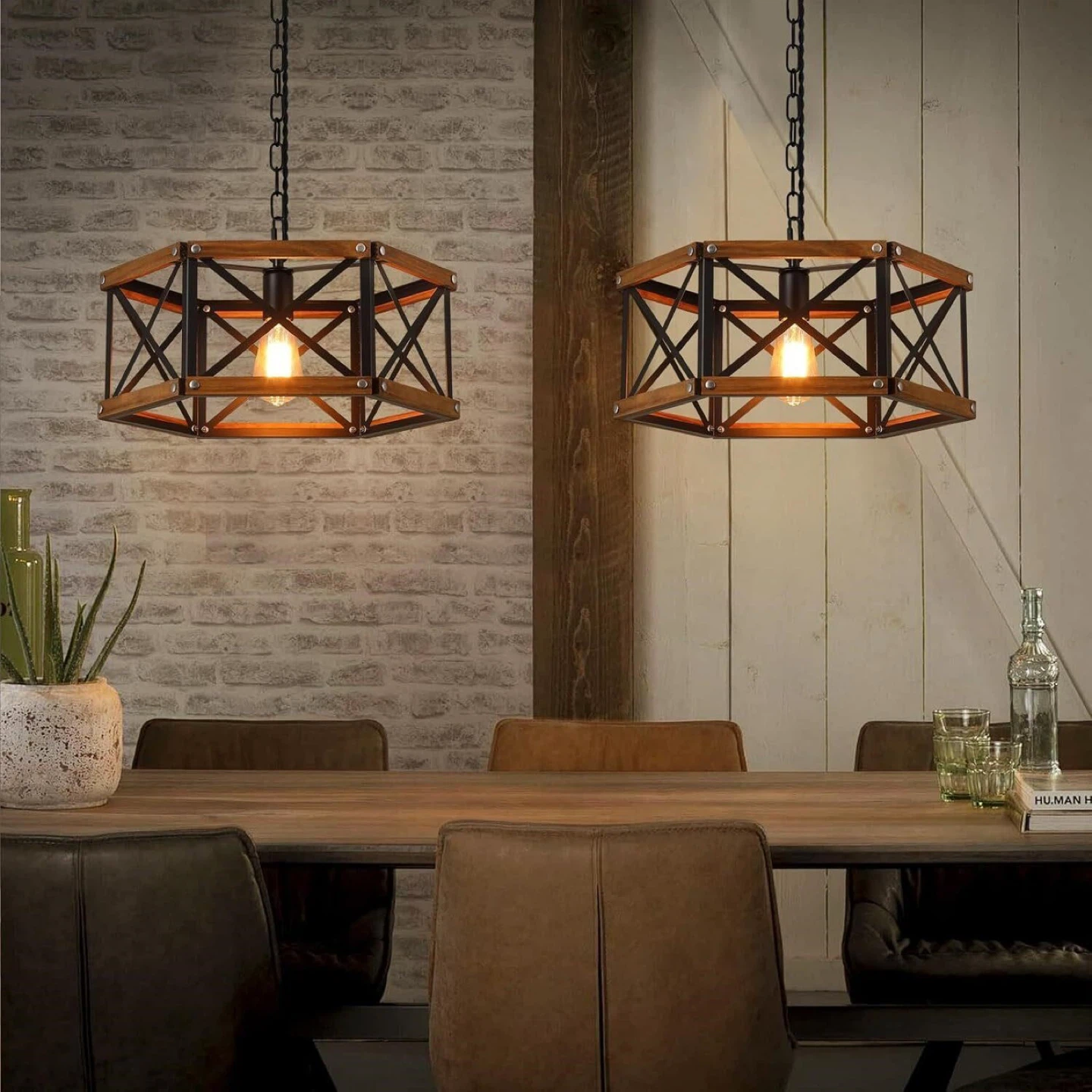 Rustic Farmhouse Large Plug in Pendant Light - photo 2