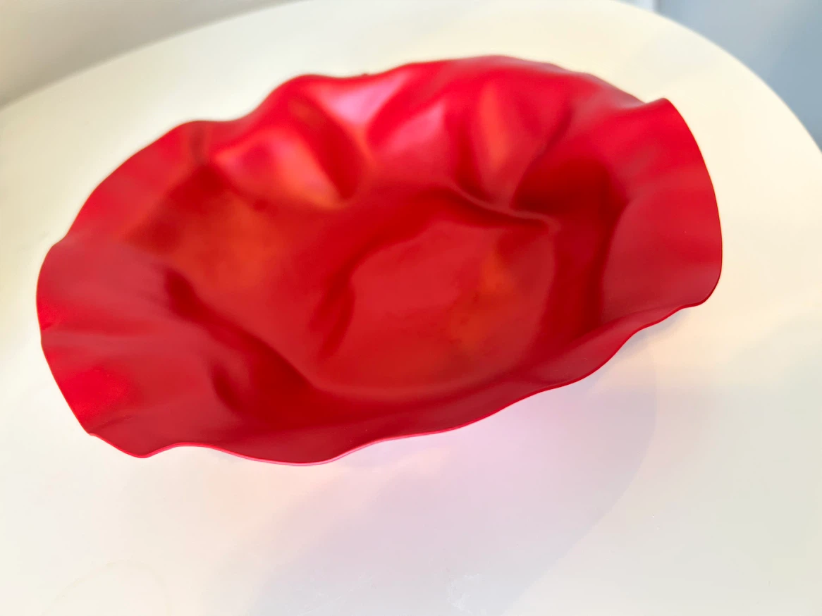 Alessi Red "Jubilee" Fruit Bowl by Lluis Clotet - photo 2