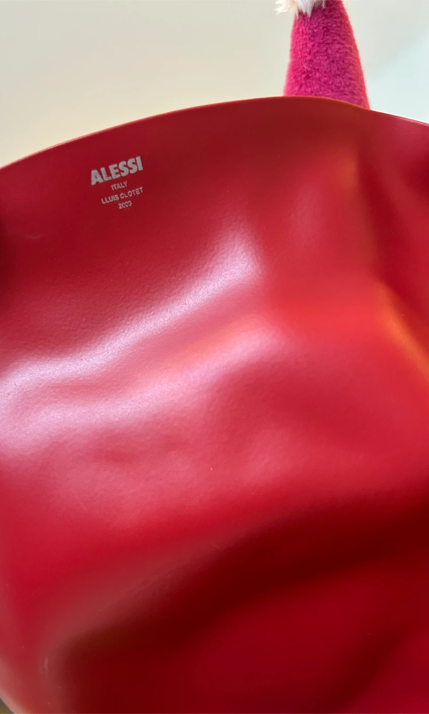 Alessi Red "Jubilee" Fruit Bowl by Lluis Clotet - photo 4