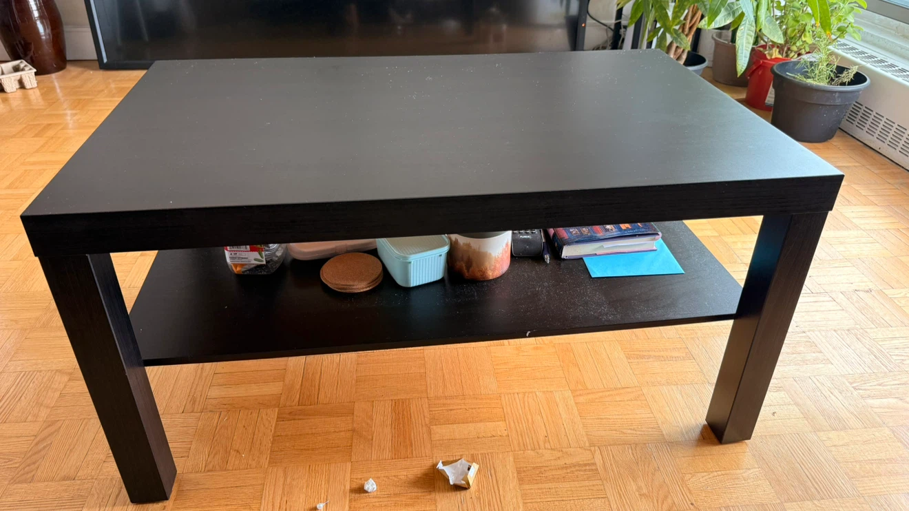 IKEA coffee table with shelf - photo 2