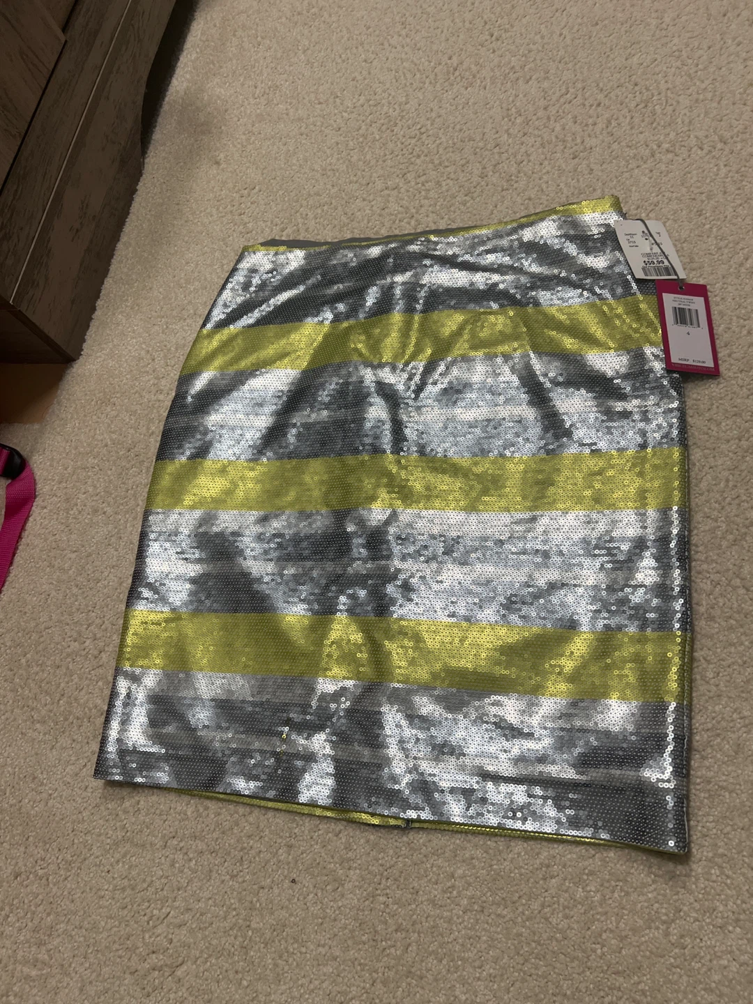 Vince Camuto Sequin Striped Skirt
