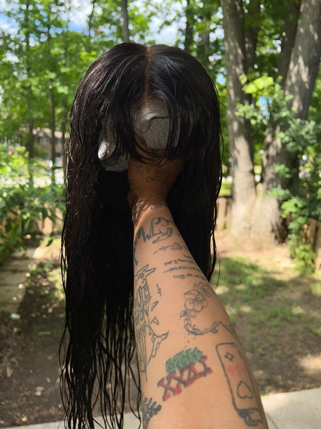 Human hair wig 36” with bangs - photo 2