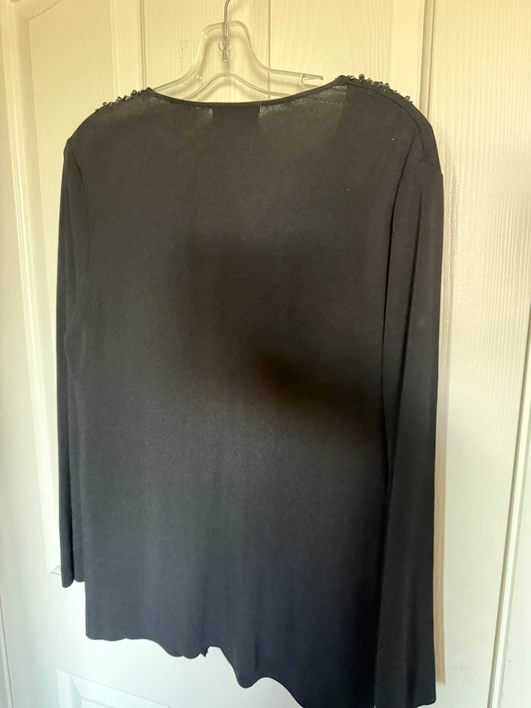 Black Embellished Cardigan and Top Set - photo 5