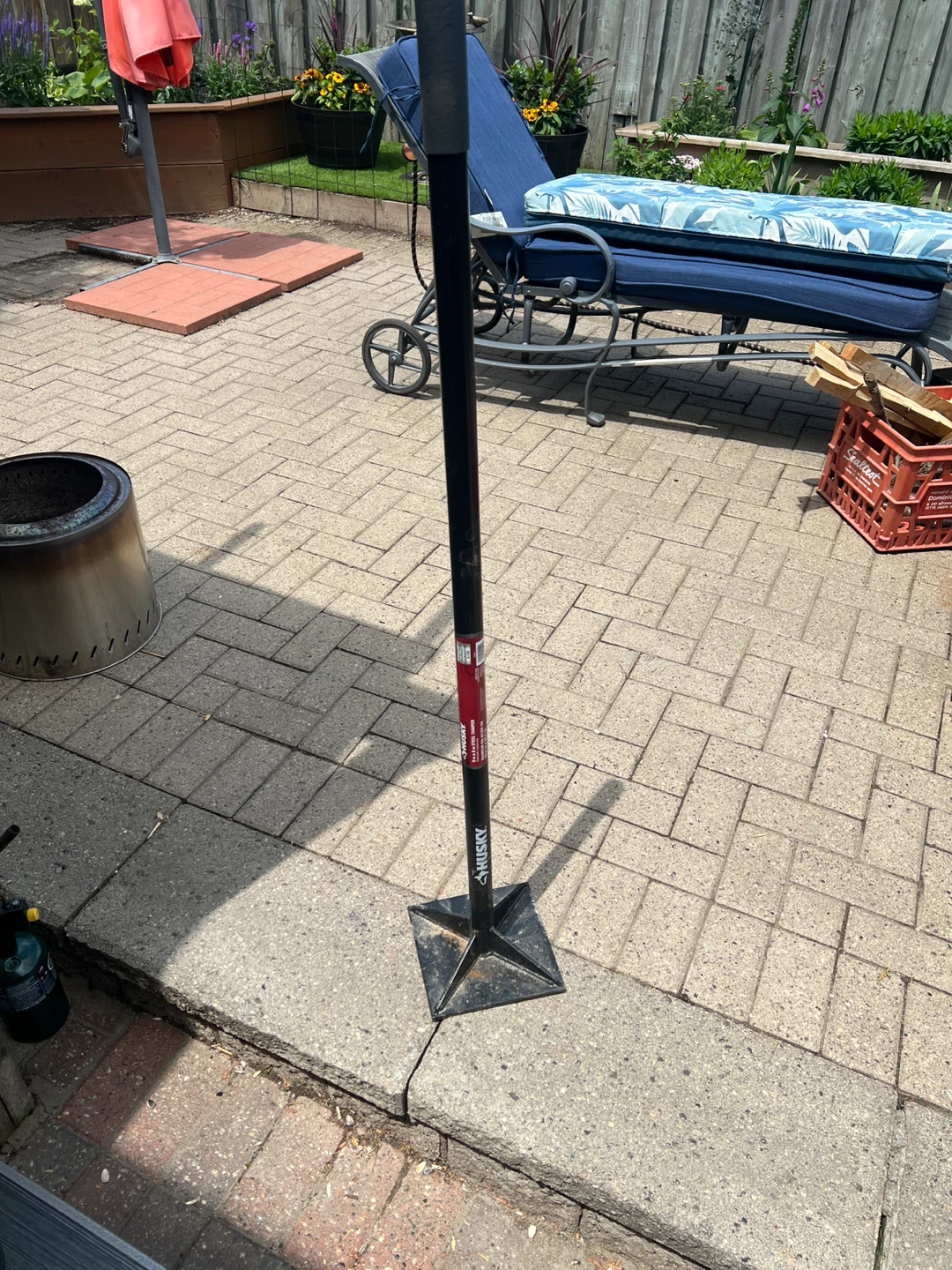 Husky 8 IN X 8 IN STEEL TAMPER