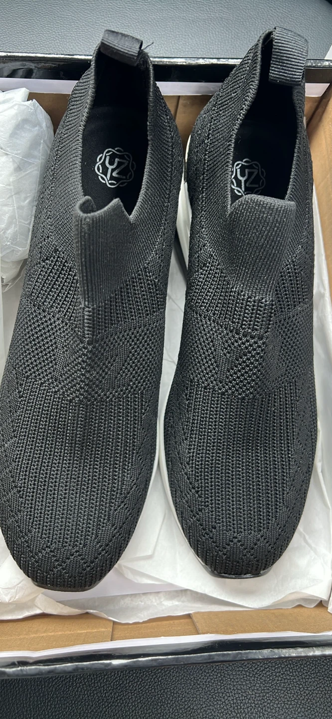 Black Slip-On Sneakers