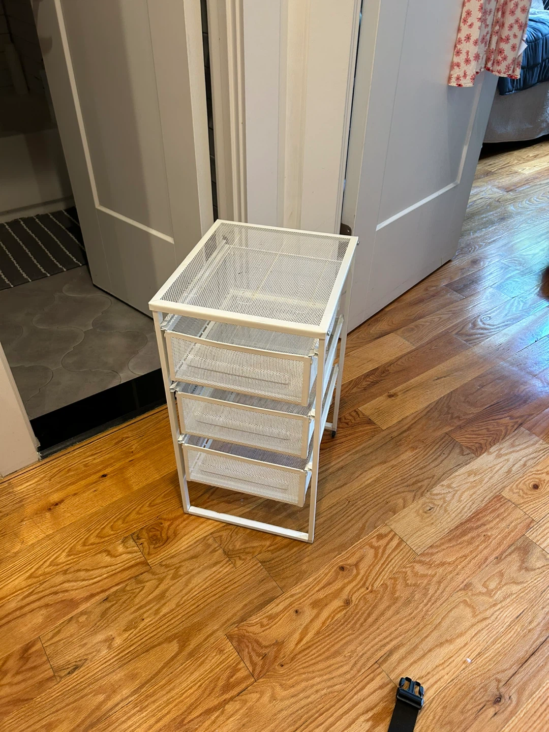 Ikea White 3-Drawer Mesh Rolling Cart - photo 2