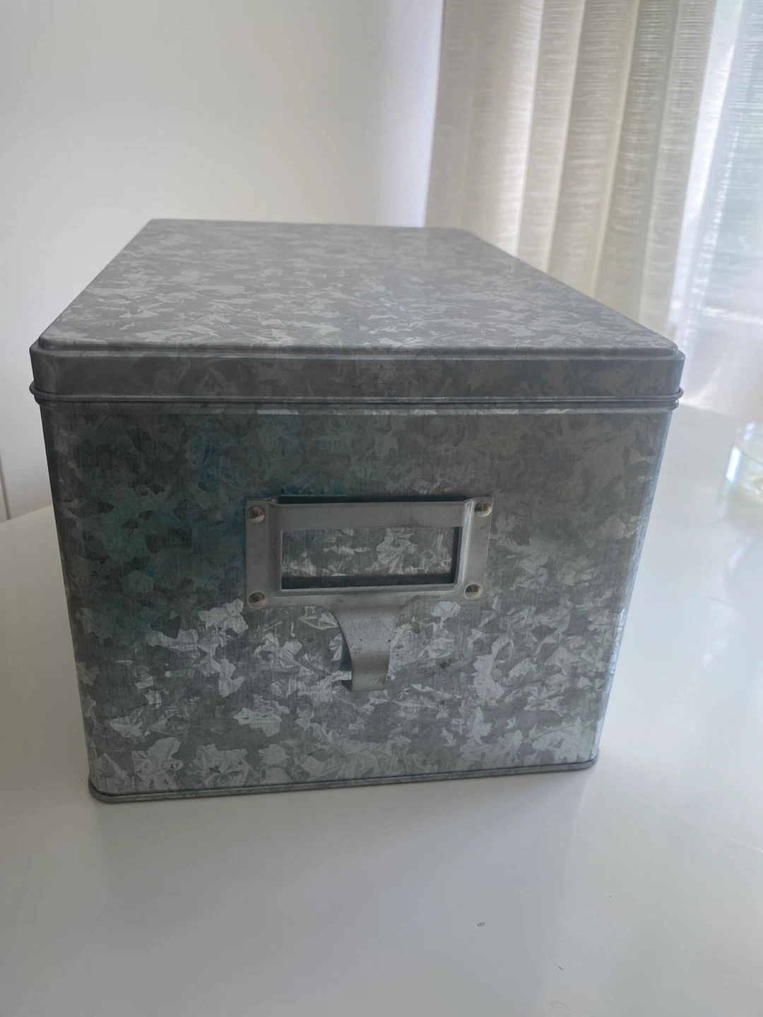 Pottery Barn Galvinazed Metal Storage Box