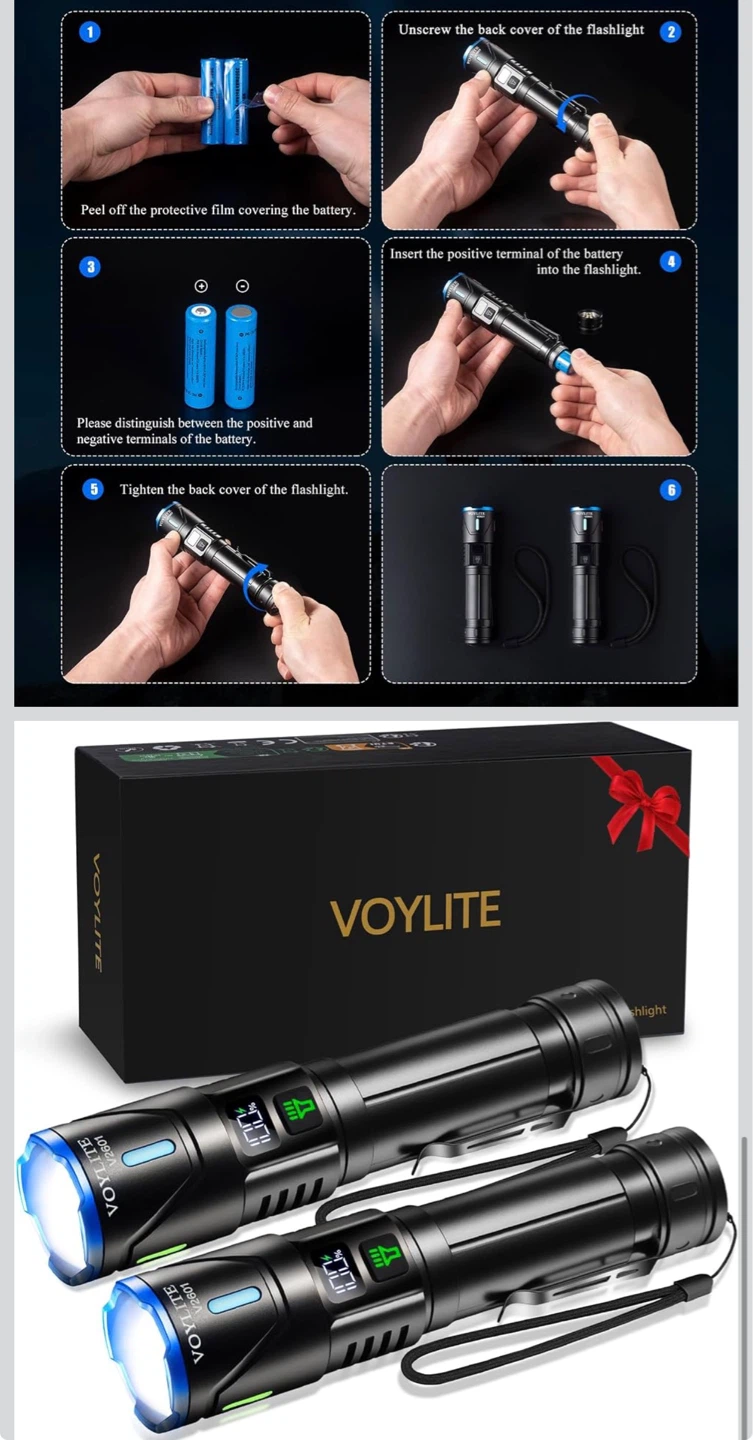 Super Bright LED Flashlight 2-Pack - photo 5