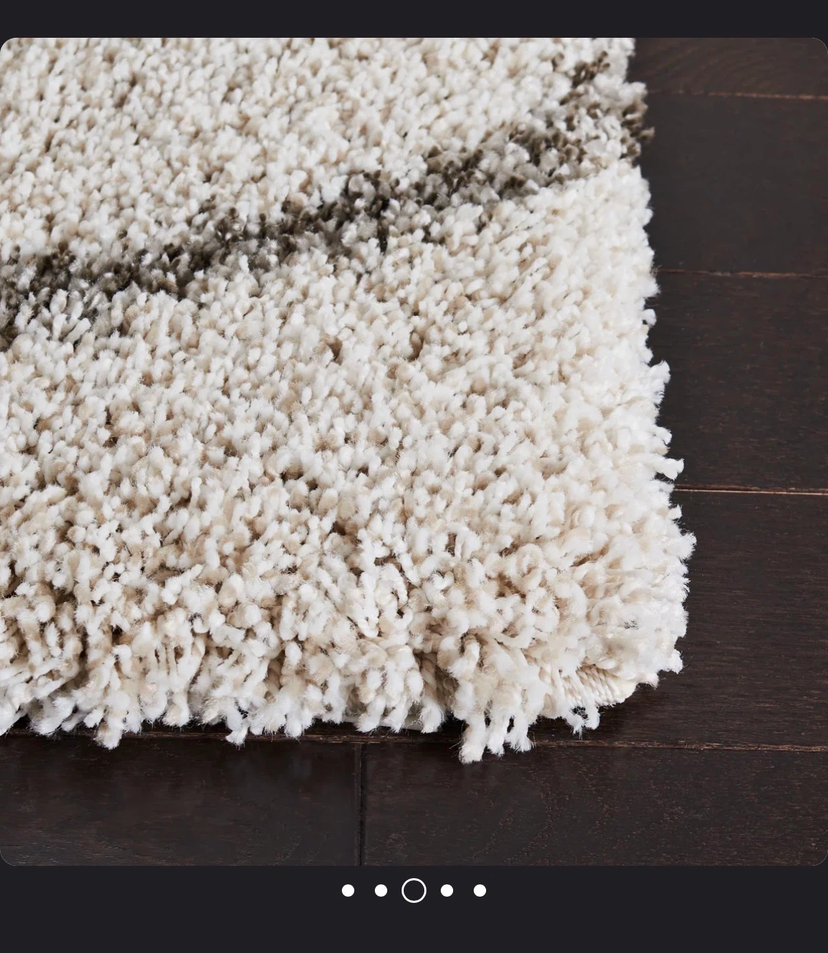 Cream Runner Rug with Geometric Pattern - photo 3