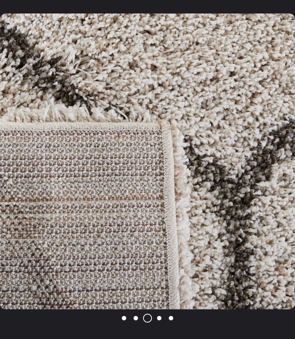Cream Runner Rug with Geometric Pattern - photo 5