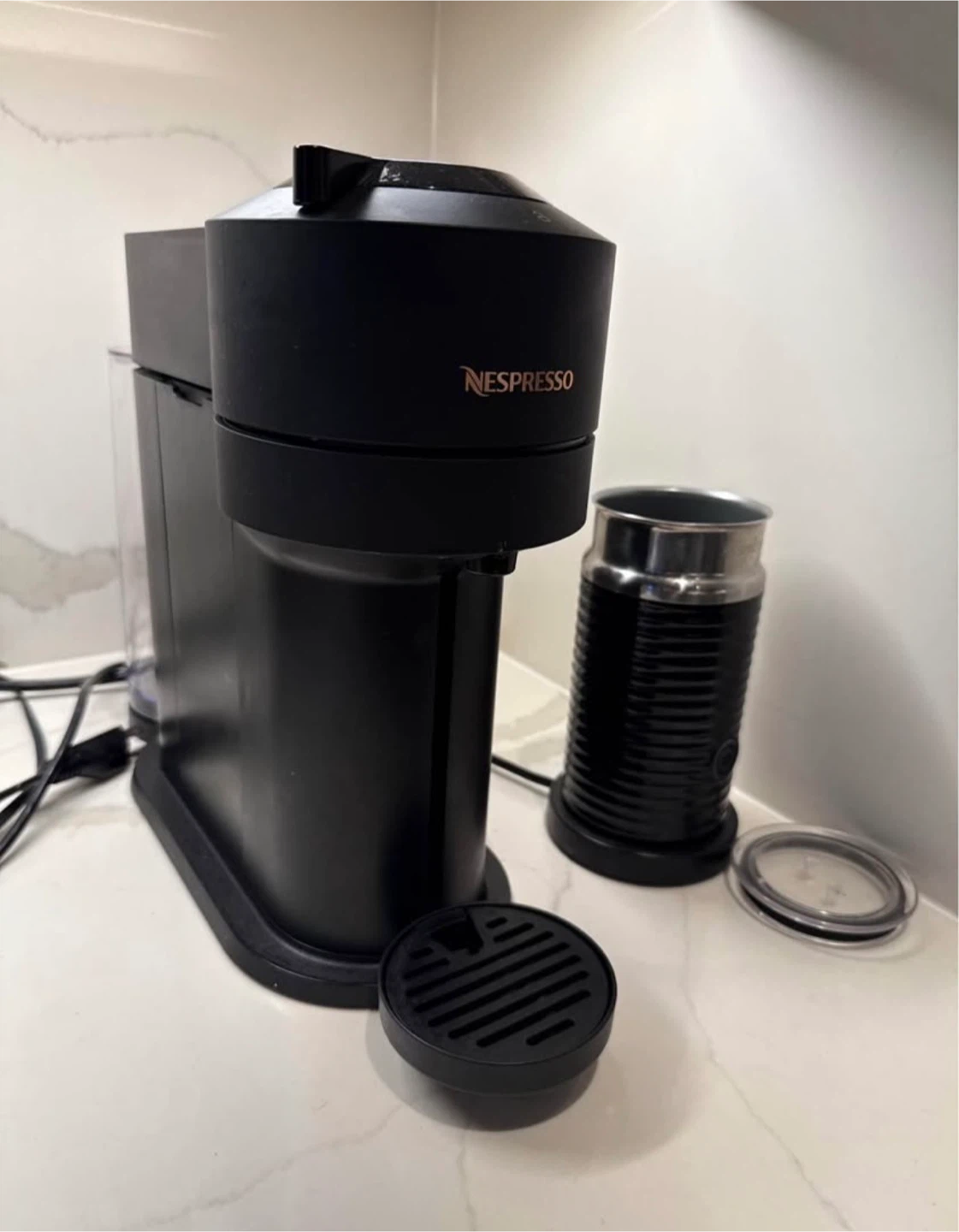Nespresso with Aeroccino 4 Milk Frother