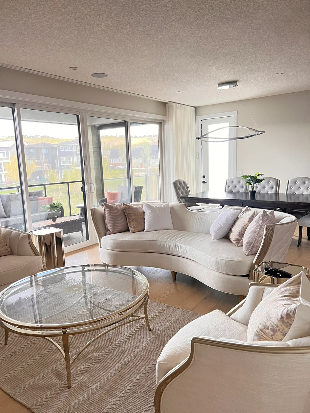 Cream Sofa and Armchairs Set - photo 2