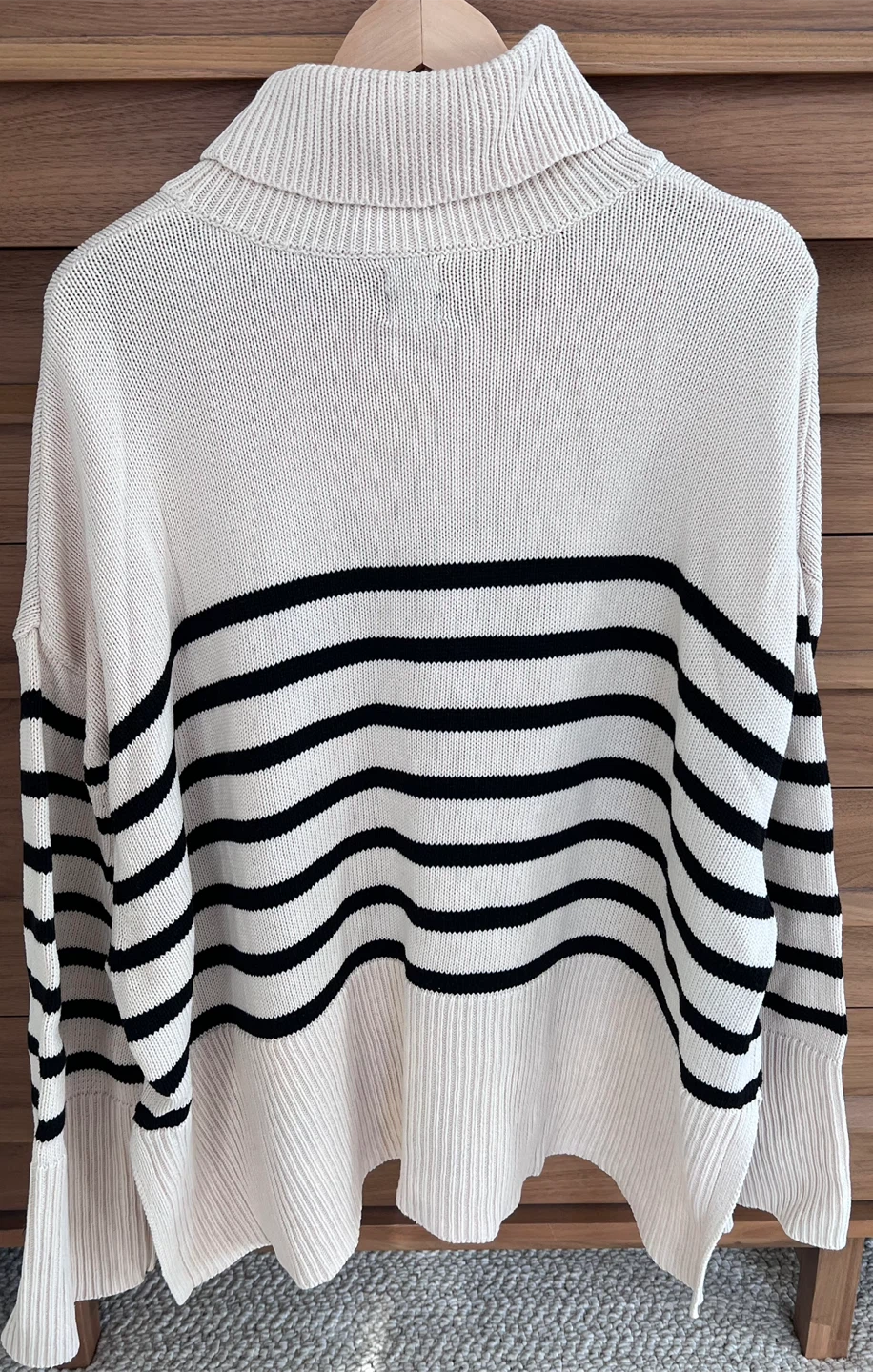 GAP XL Tall Striped Cotton Turtleneck Sweater - photo 3