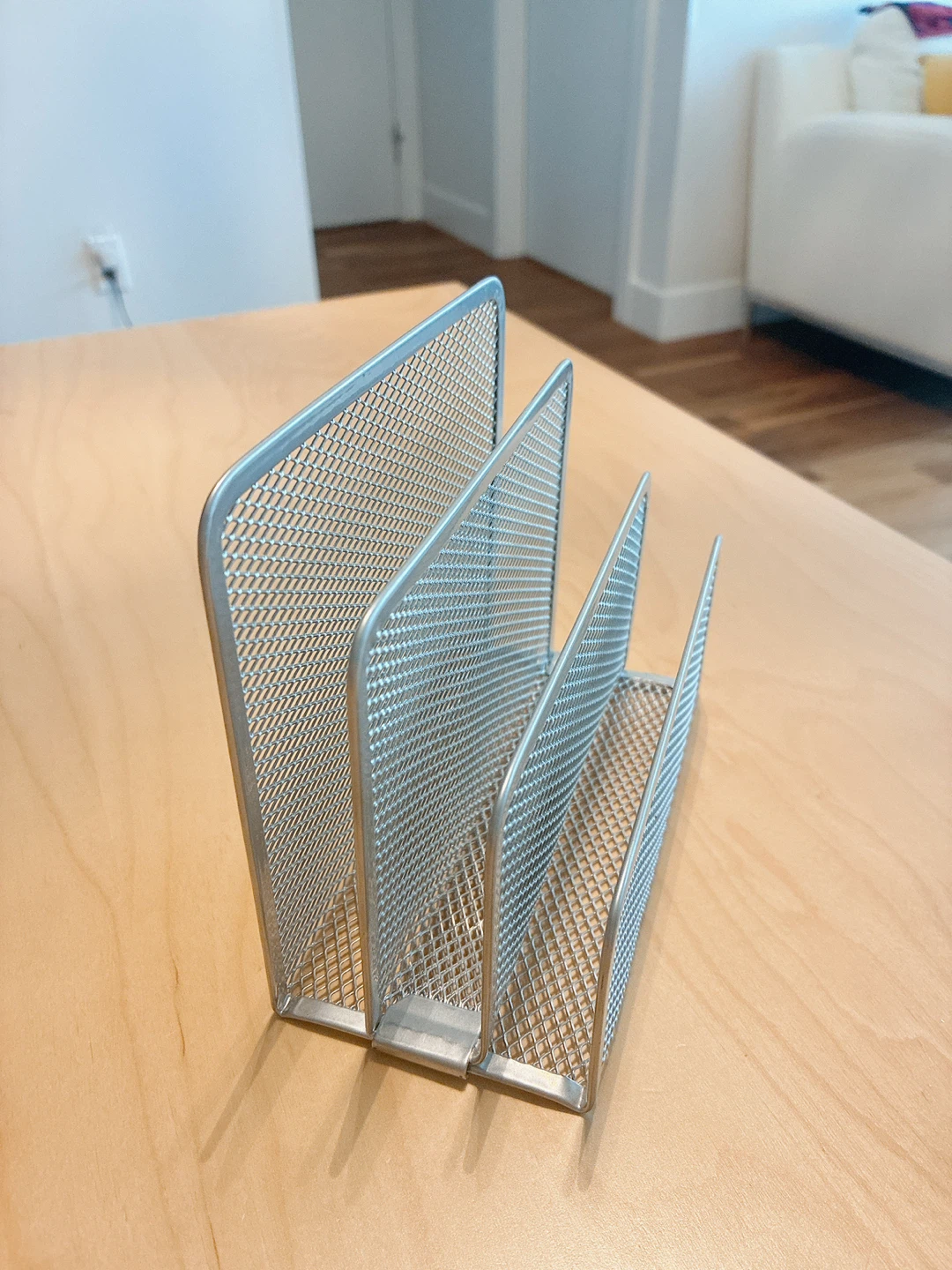 Silver Mesh Desk Organizer - photo 2